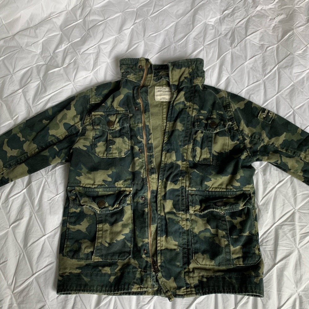 Abercrombie Kids camo utility jacket
